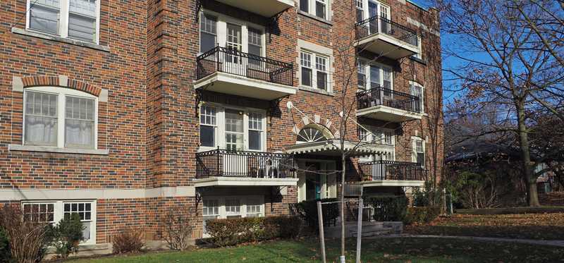 An older apartment building.