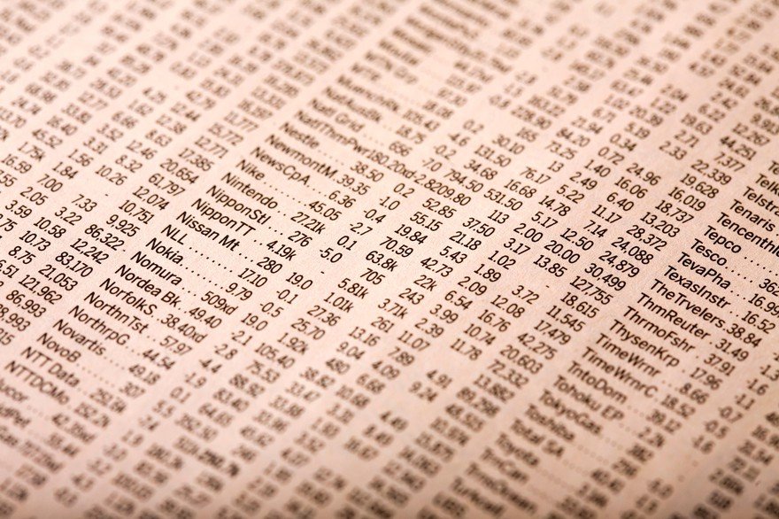 stock quotes in newspaper