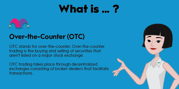 An infographic defining and explaining the term "over-the-counter (OTC)"
