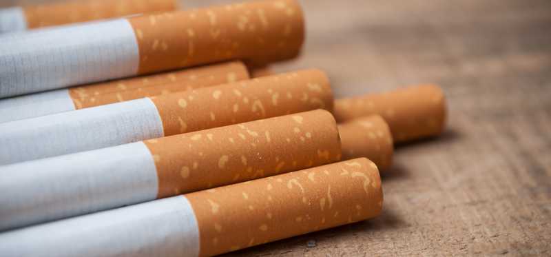 A pile of cigarettes.