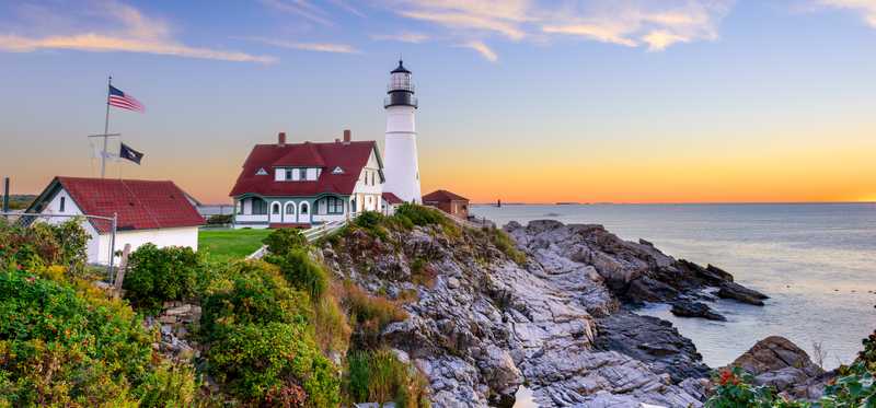 Portland Head Light in Portland, Maine.