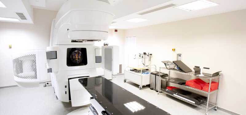 A radiation therapy machine.