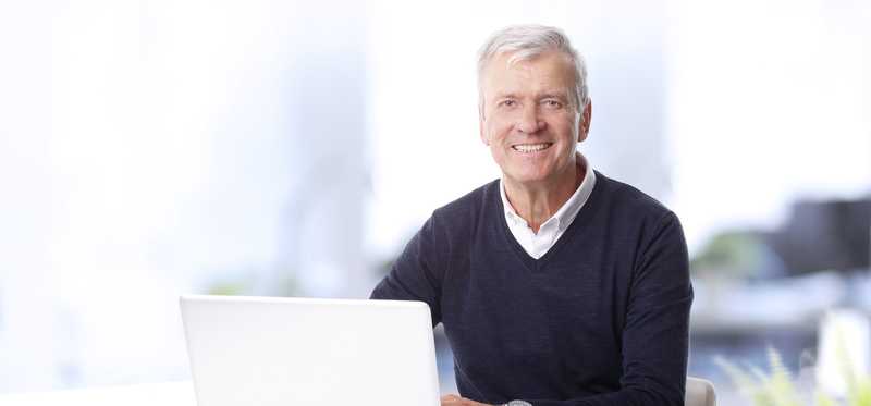 Person at a laptop.
