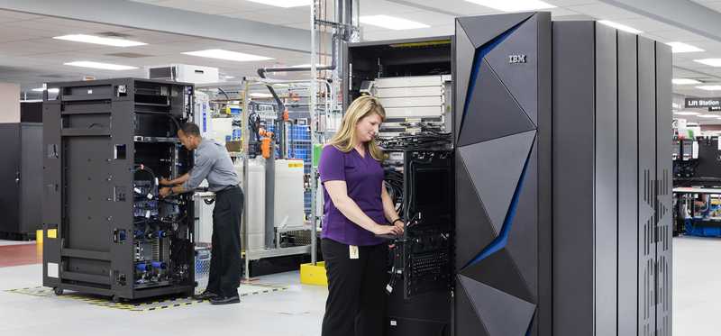 IBM mainframe computer.