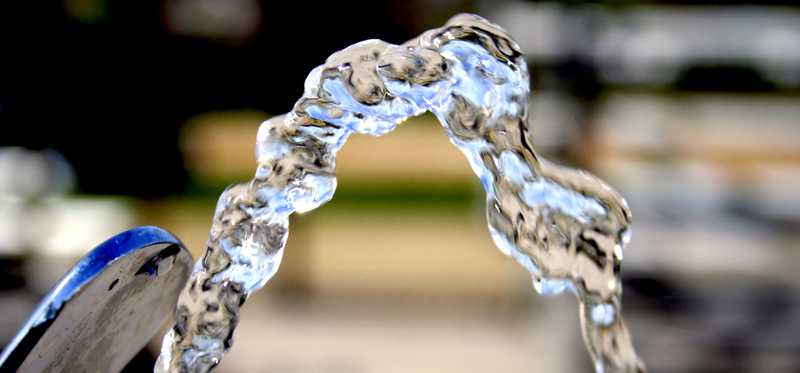 Stream of water.