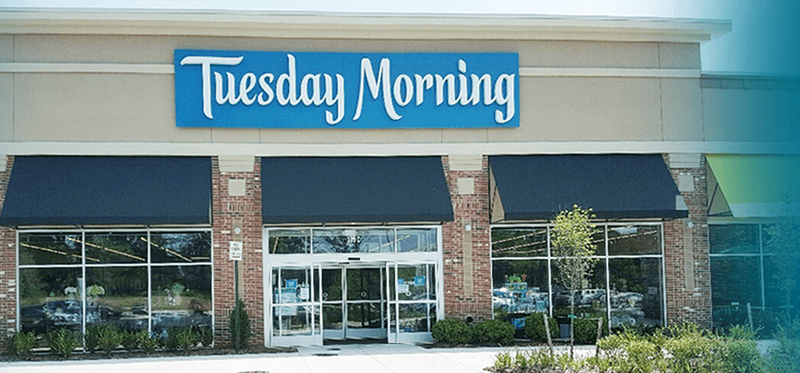 A Tuesday Morning storefront.
