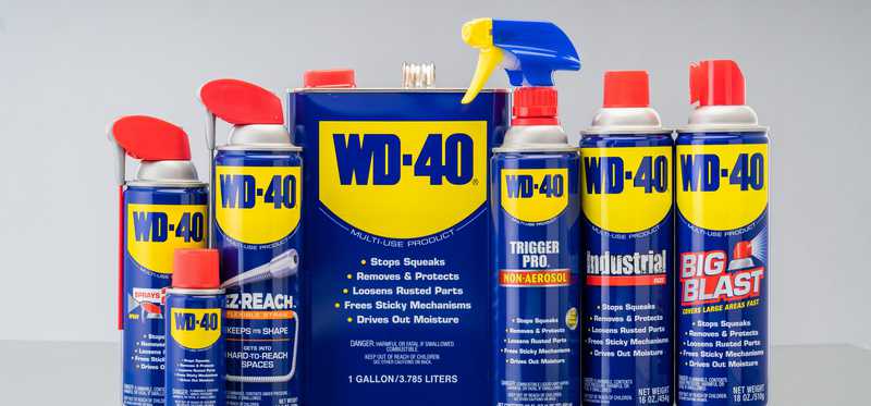 WD-40 products.