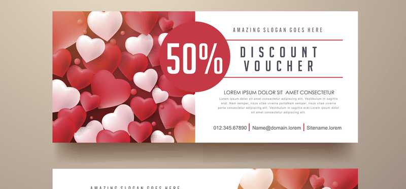 Discount voucher coupons.