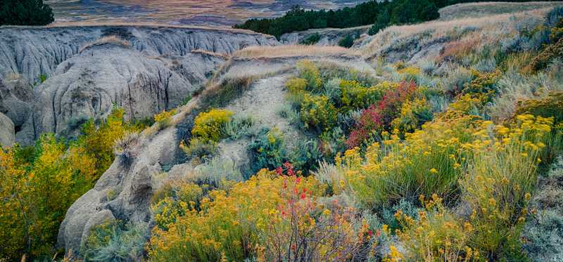 Badlands National Park in South Dakota.