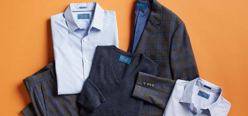 A Stitch Fix clothing assortment.