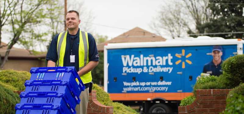 Walmart delivery driver