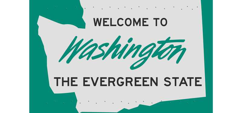 Welcome to Washington state sign