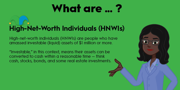 An infographic defining and explaining the term "high-net-worth individual."