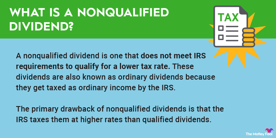 Infographic defining non-qualified dividends