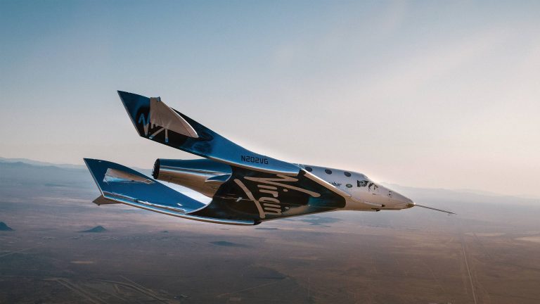 Virgin Galactic's VSS Unity in flight Virgin Galactic's VSS Unity in flight.