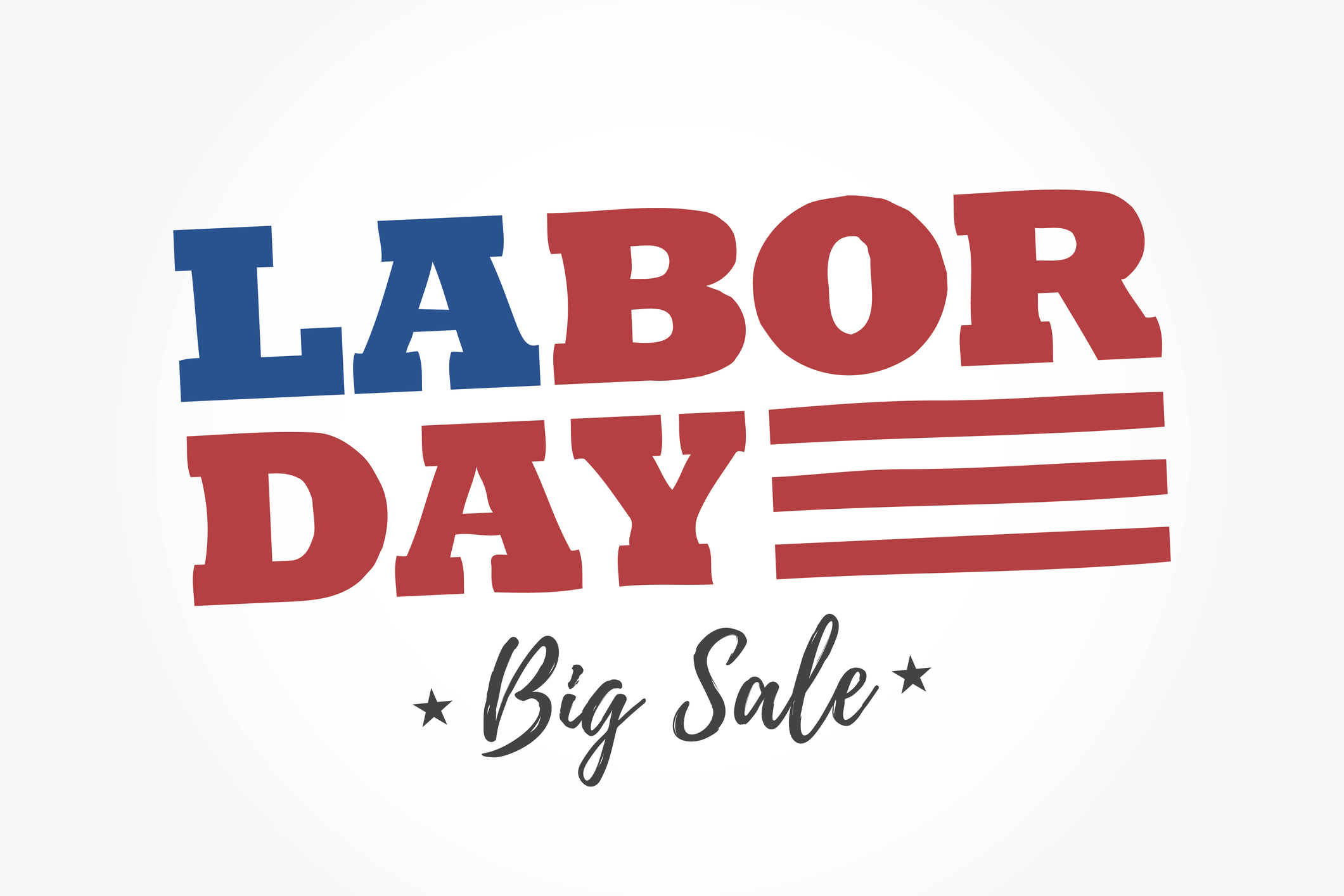 Labor Day sale graphic.