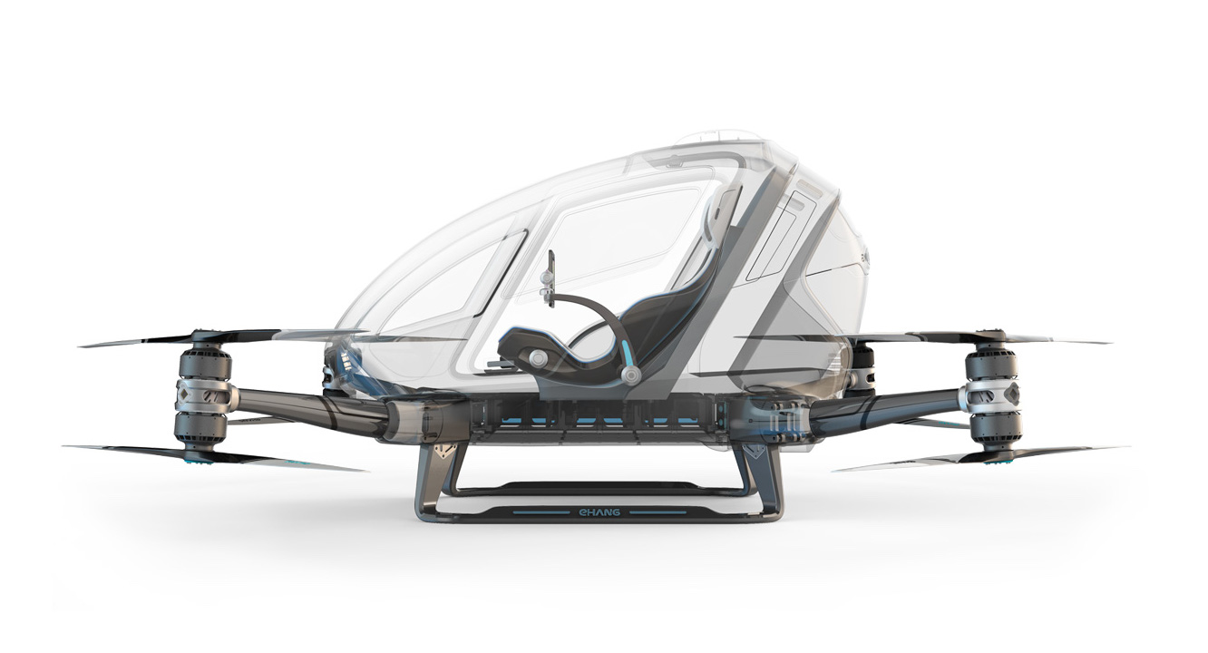 A taxi drone from EHang.