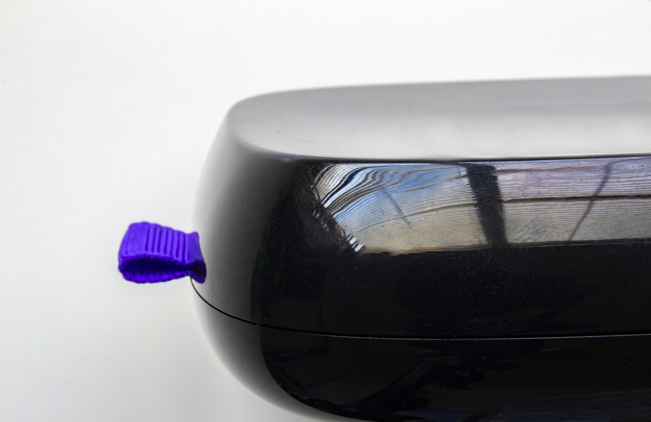 Roku remote Purple remote tag.