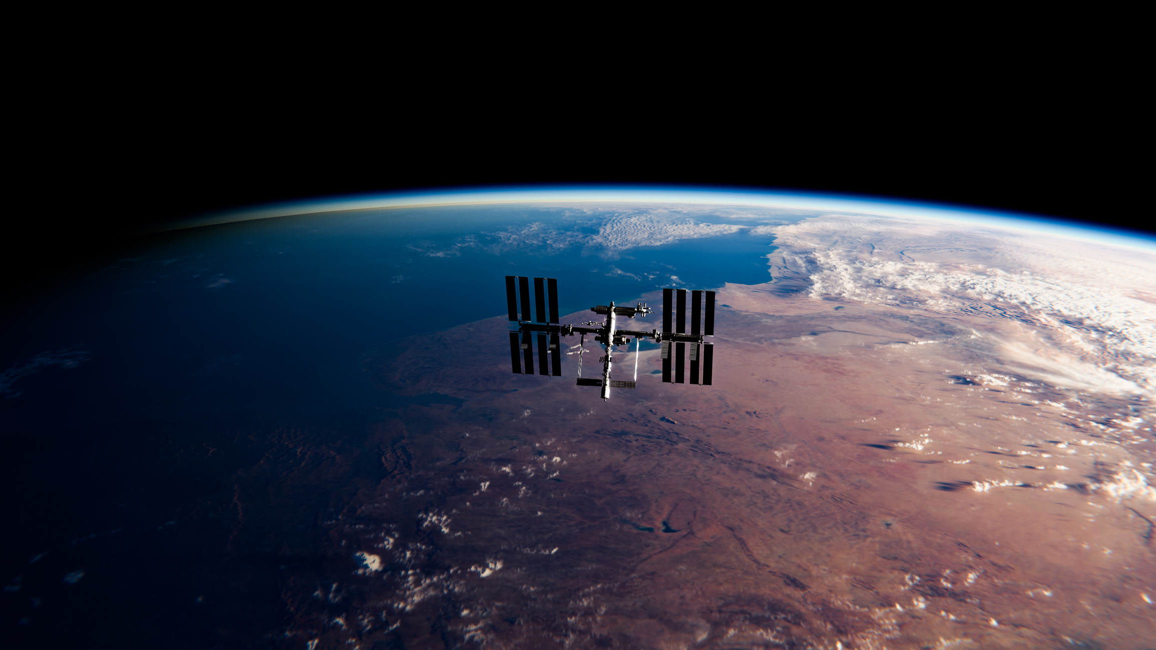 space satellite illustration of a satellite orbiting the