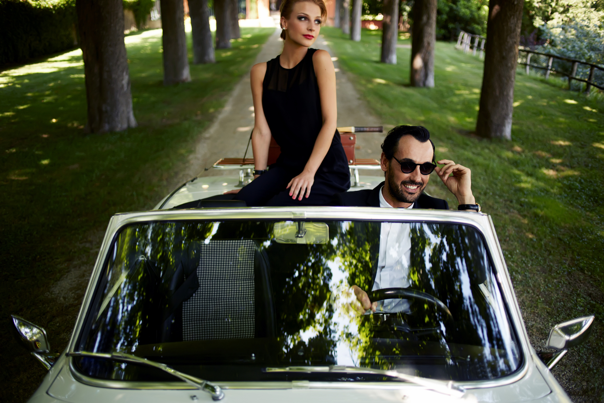 Luxury wealthy fancy car