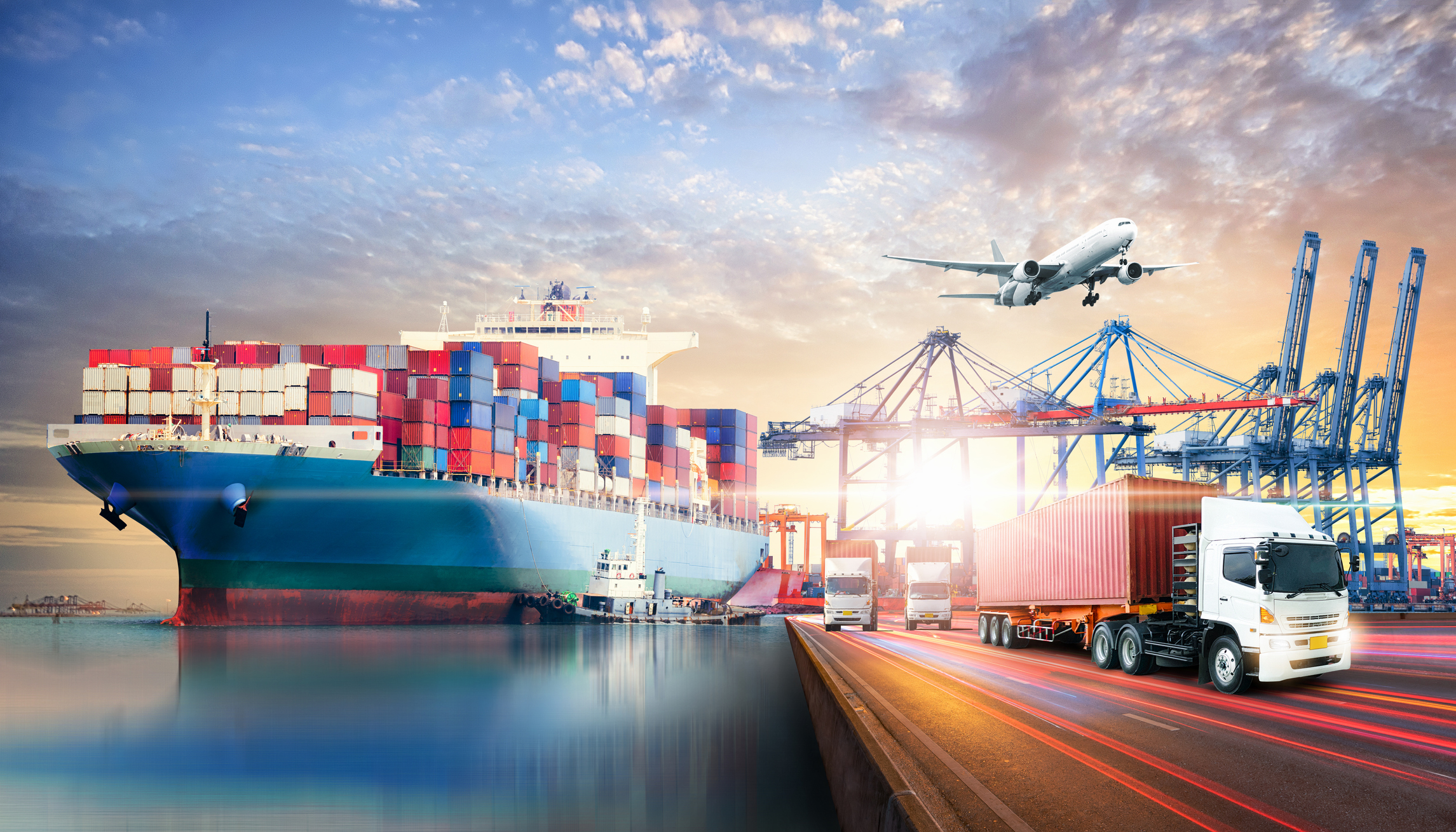 Global business logistics with container cargo freight ship Global business logistics with container cargo freight ship.