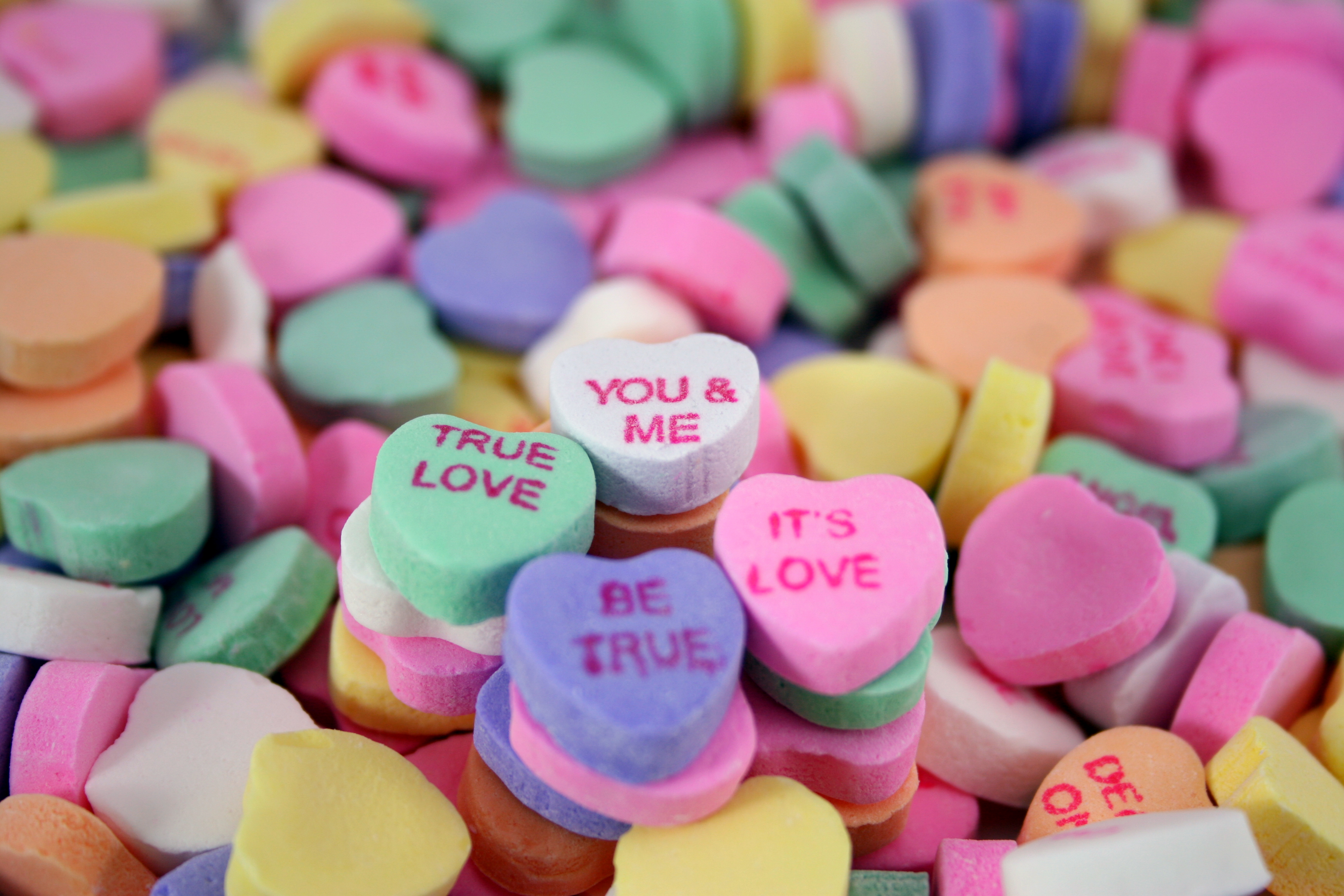 Candy hearts for Valentine's Day