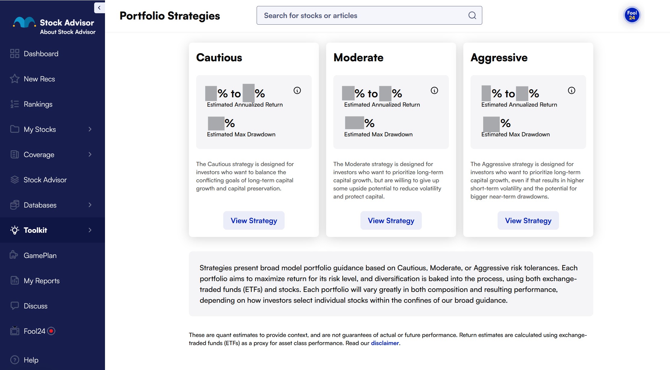 Risk Tolerance and Portfolio Strategies in Stock Advisor