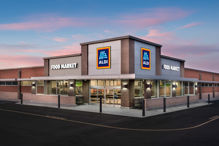 An Aldi store. An Aldi store.