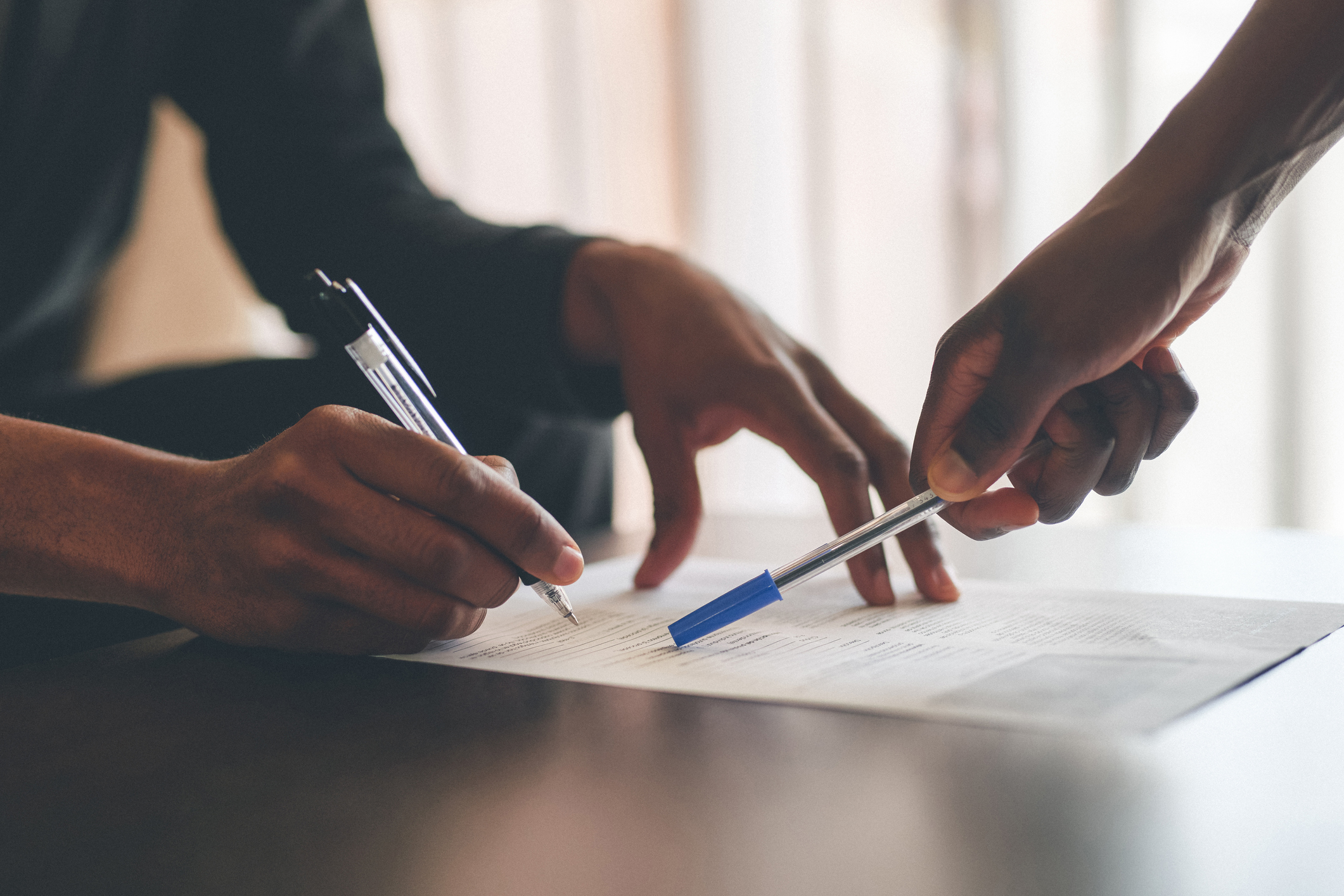 banking loan signing contract finance two hands banking loan signing contract finance two hands