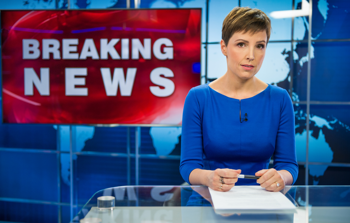 breaking news tv host Breaking news TV host.
