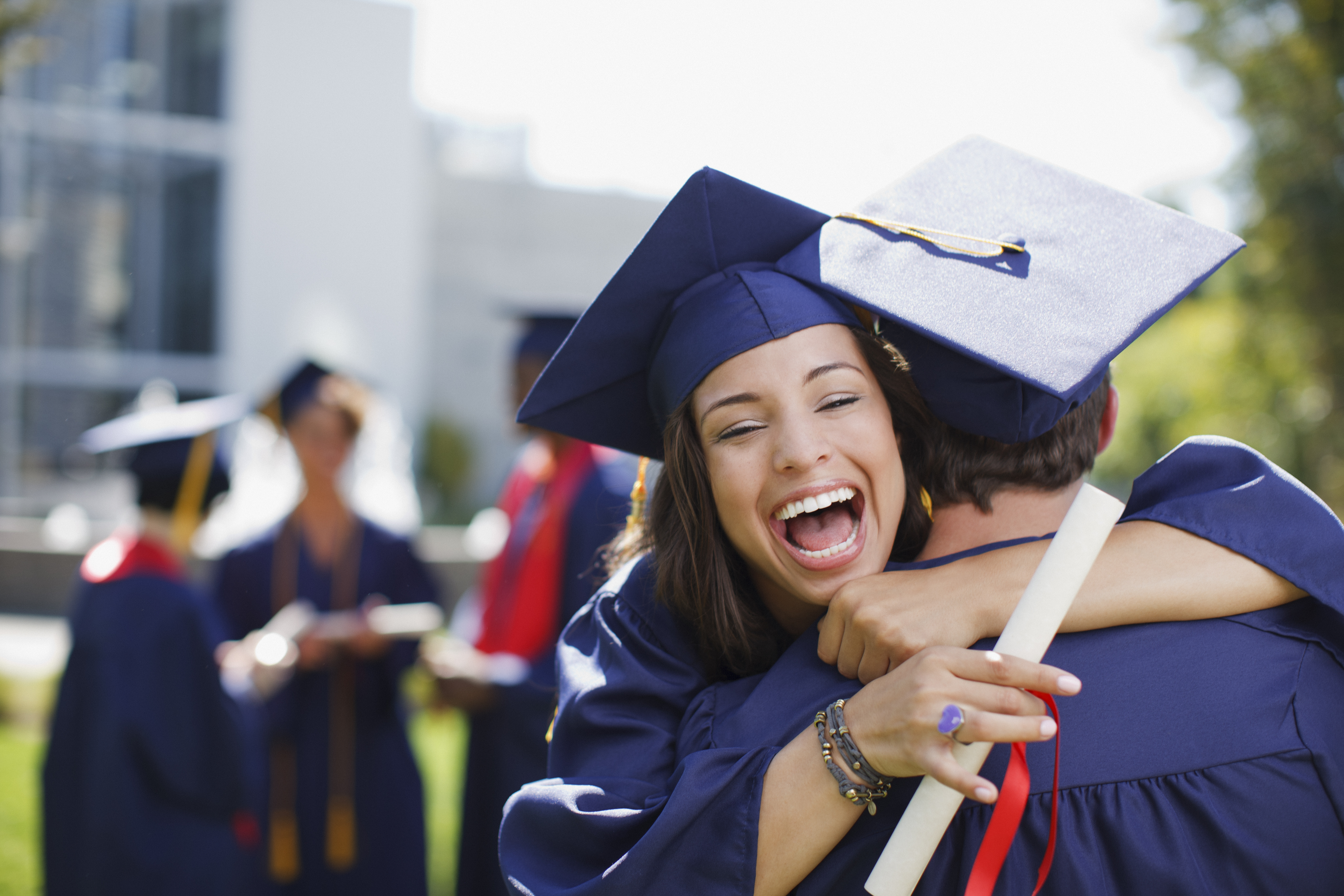 graduate graduation college student happy celebrate hug love support graduate graduation college student happy celebrate hug love support