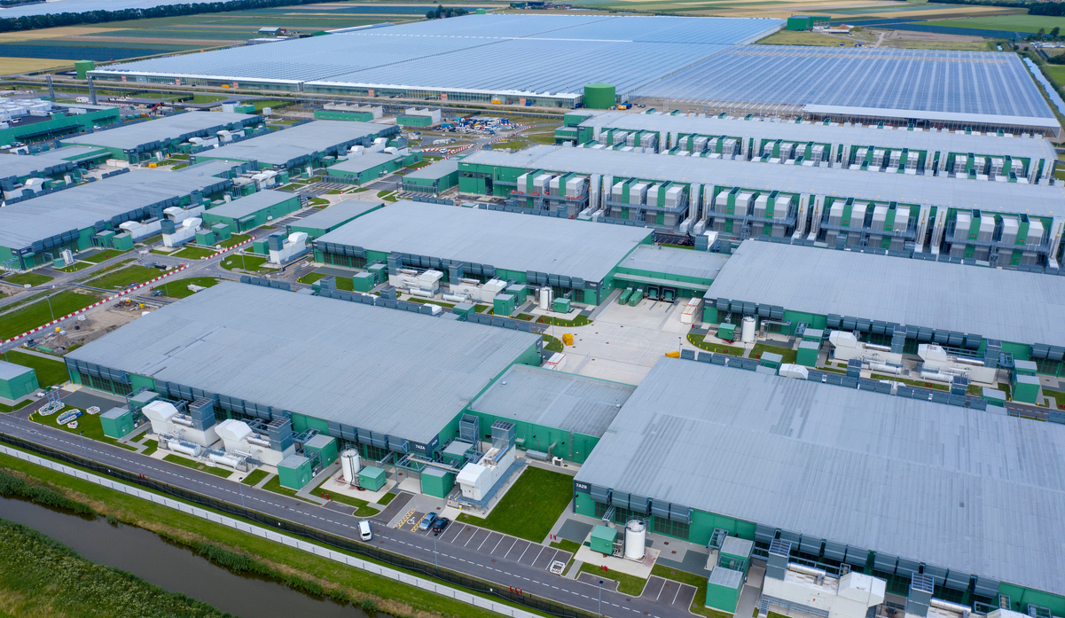 Data-centers An aerial shot of data centers.