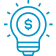 Lightbulb icon.
