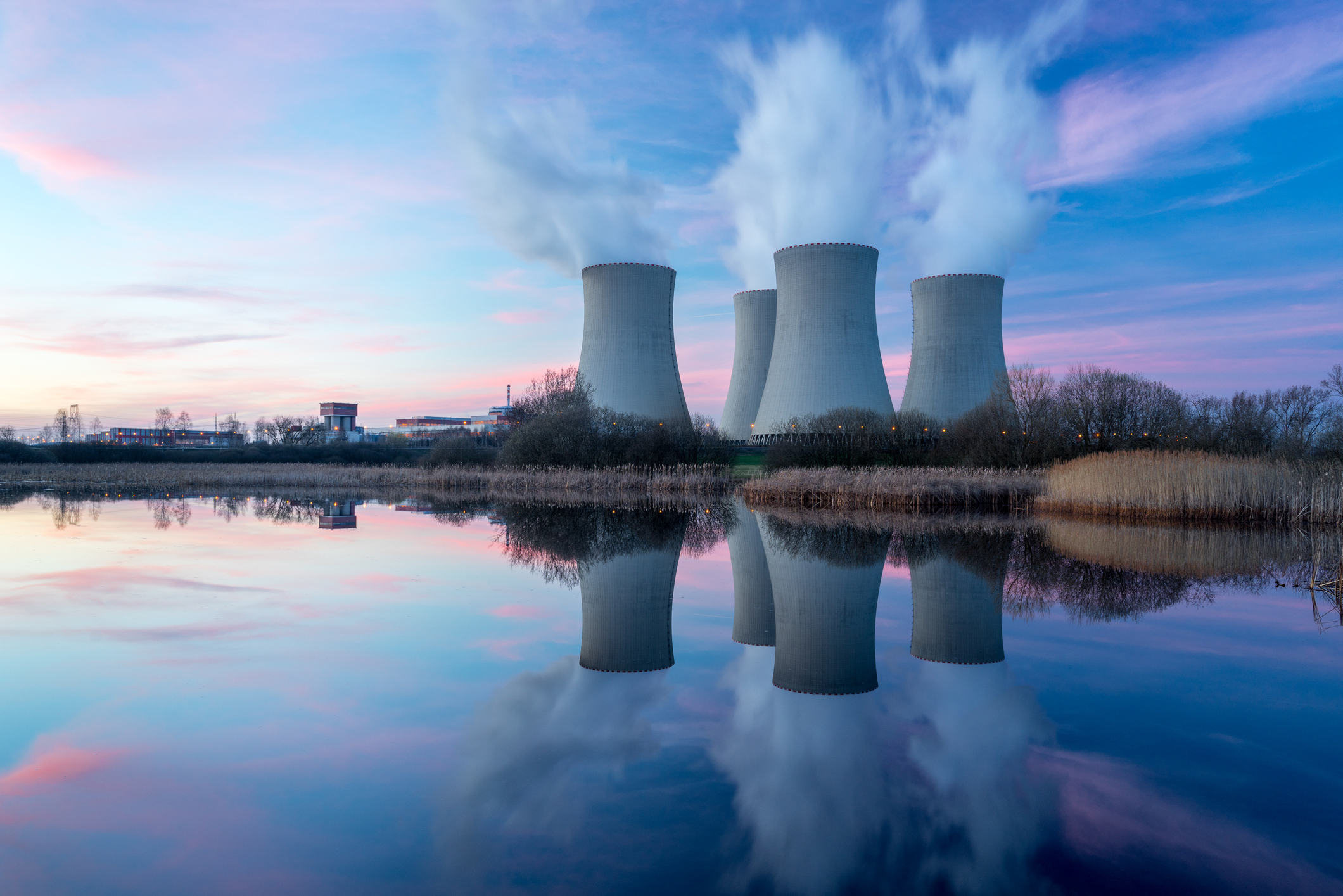 A nuclear power plant. A nuclear power plant.