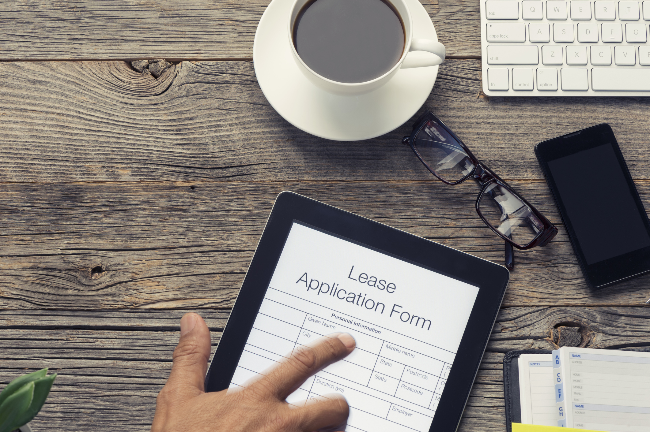 online lease application rental property