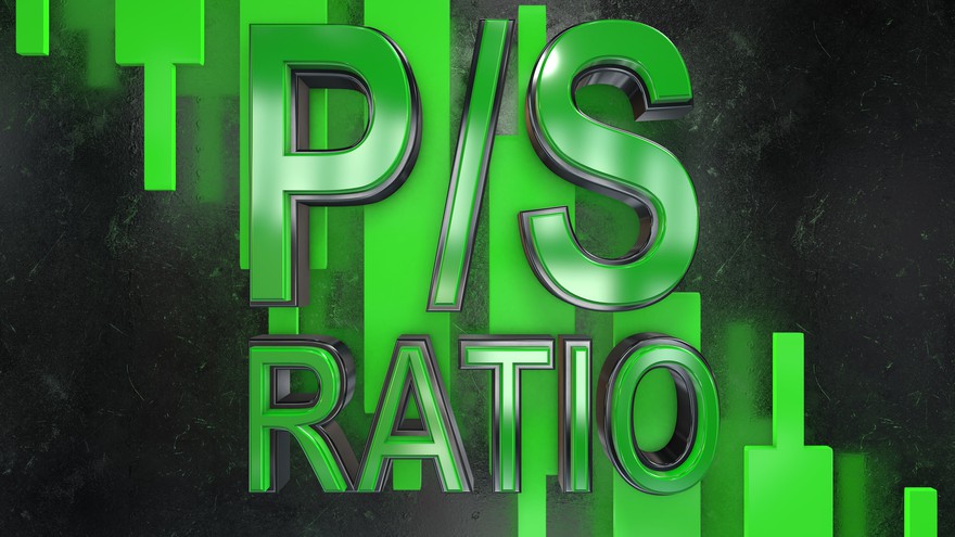 The words "P/S RATIO." The words "P/S RATIO."