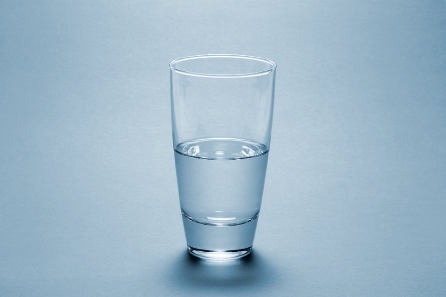 glass half full glass half full