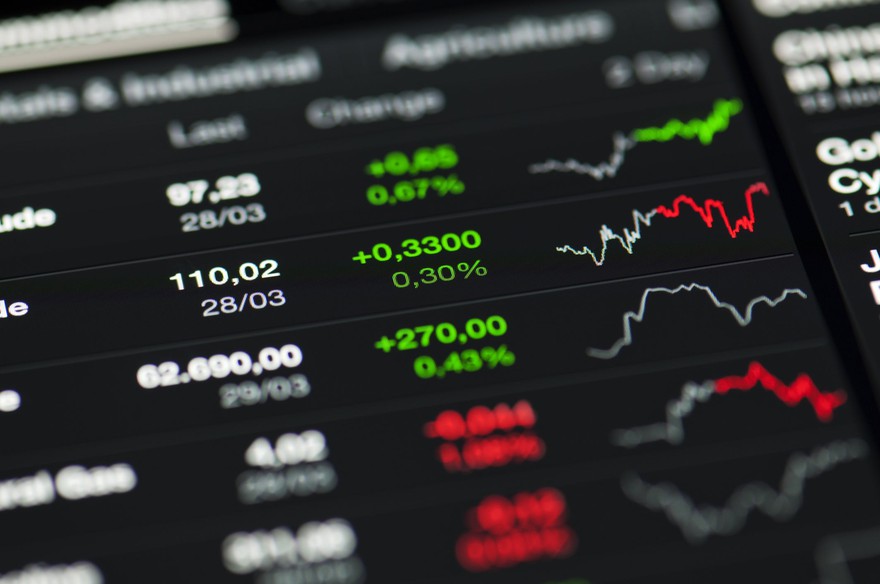 Stock market graph. Stock market graph.