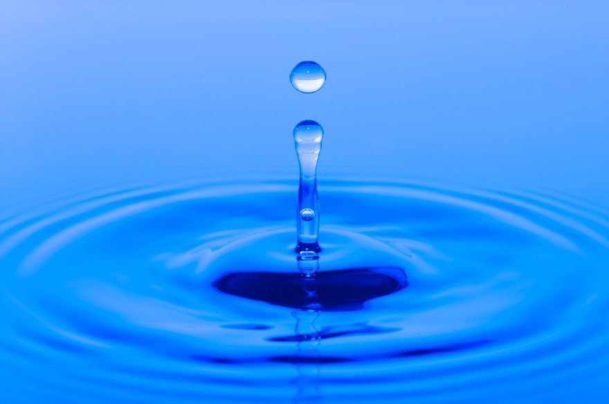 A drop of water in a pool A drop of water in a pool