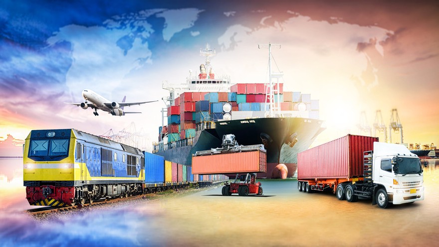 Artist illustration of various means of transportation. Artist illustration of various means of transportation.