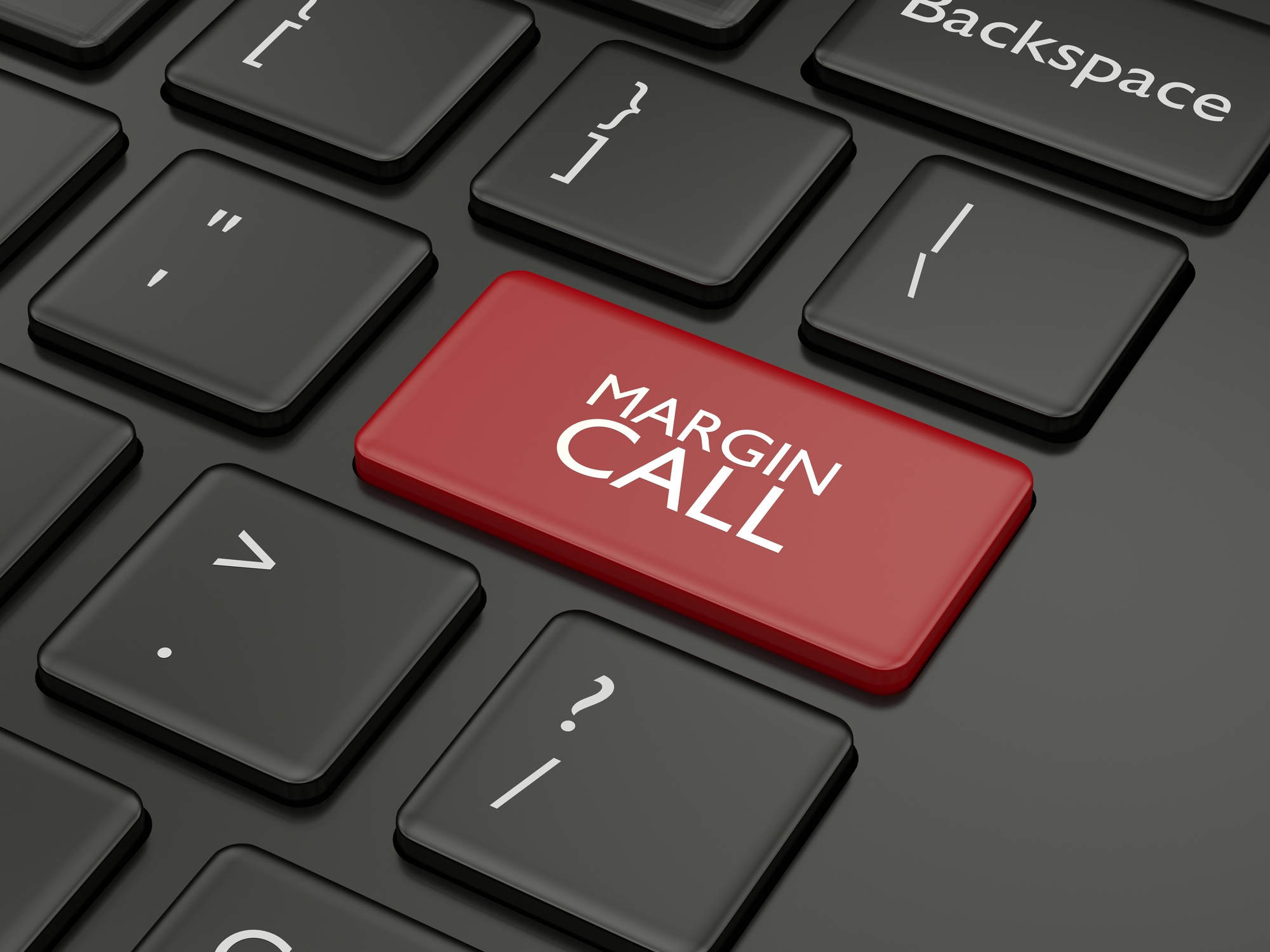 Button on keyboard saying Margin Call