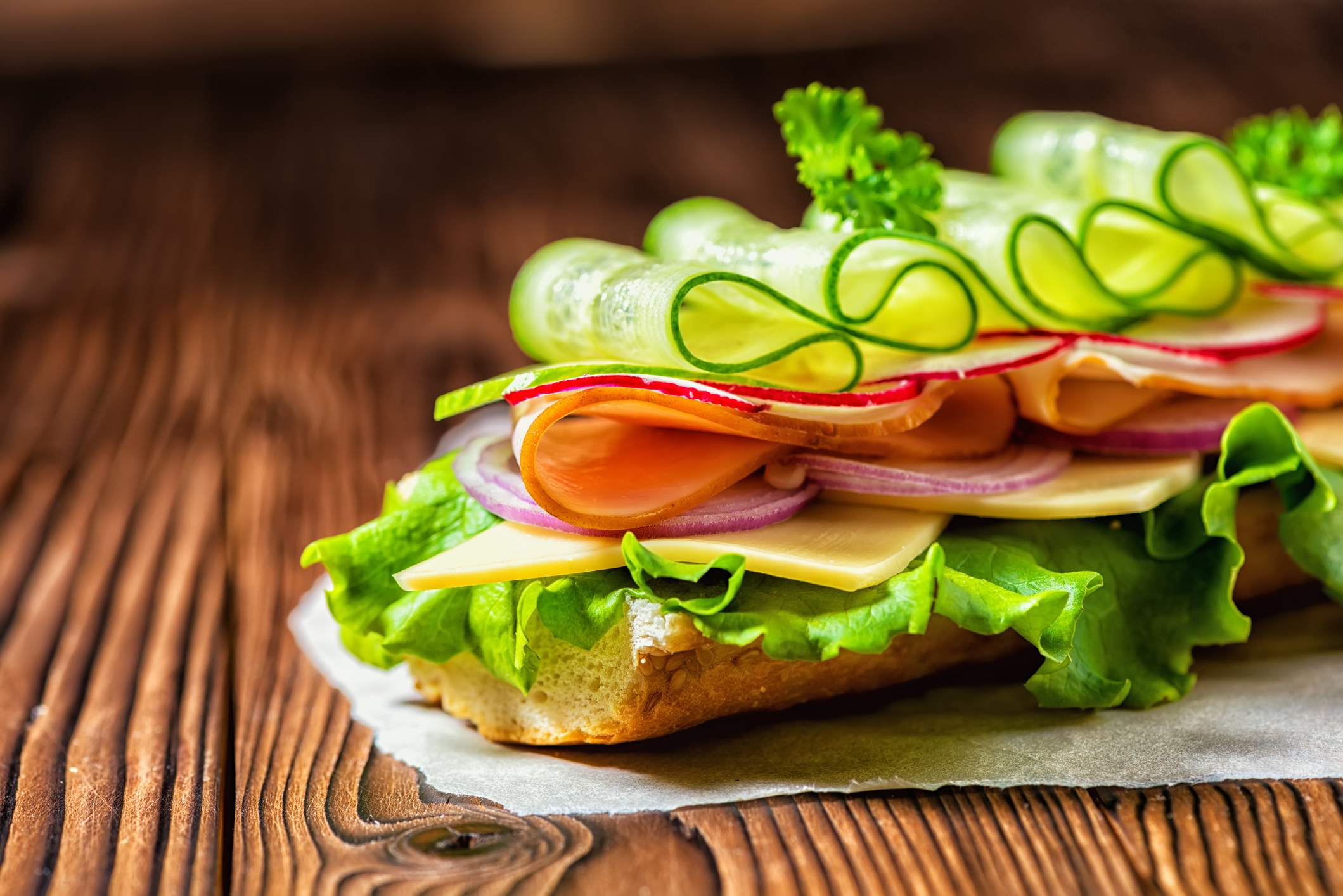 A Subway sub. A Subway sub.