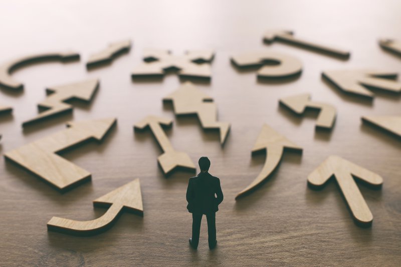 man making a decision