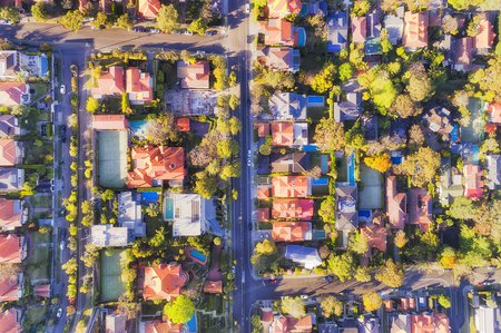 neighborhood aerial view