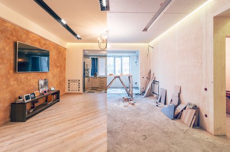 before and after of property