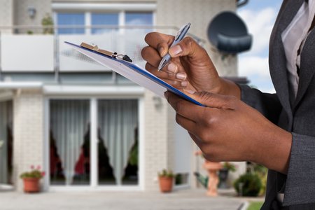 person appraising a home