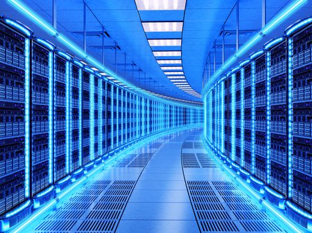 data center hallway