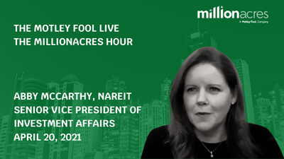 Motley Foil Live百万世纪时代Abby McCarthy，Nareit投资事务高级副总裁4月20日，2021.png