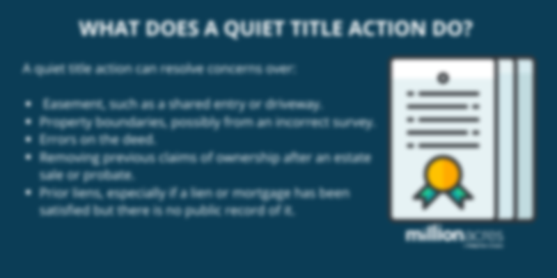 The Ins & Outs Quiet Title Action In Real Estate | Millionacres