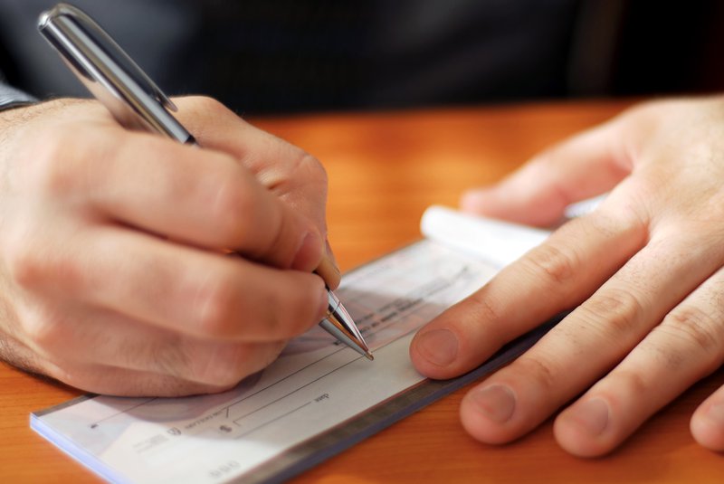 writing check money
